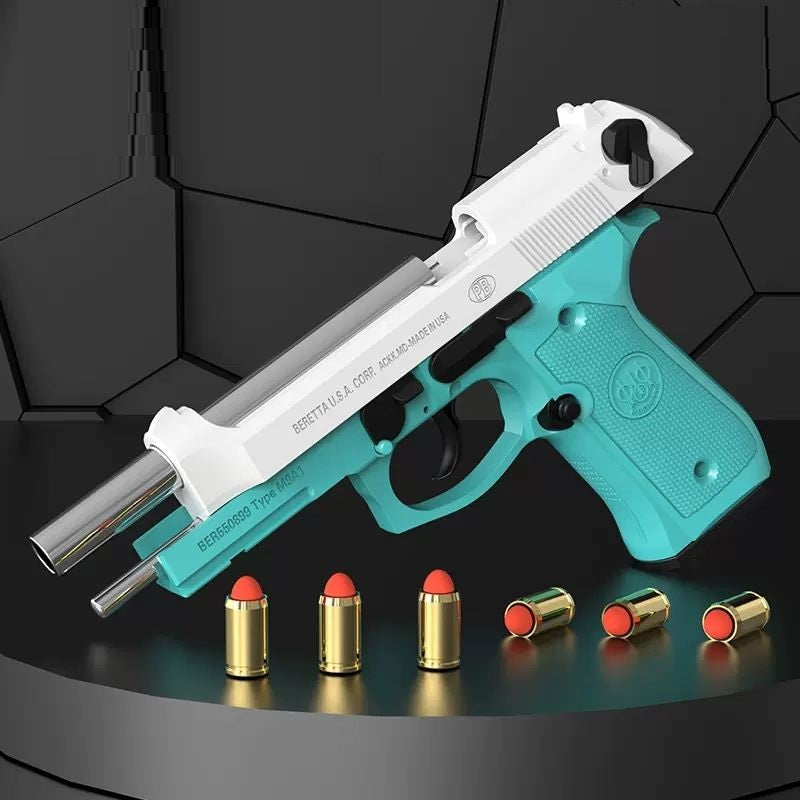 Beretta M92 Auto Shell Ejection Blowback Toy Gun