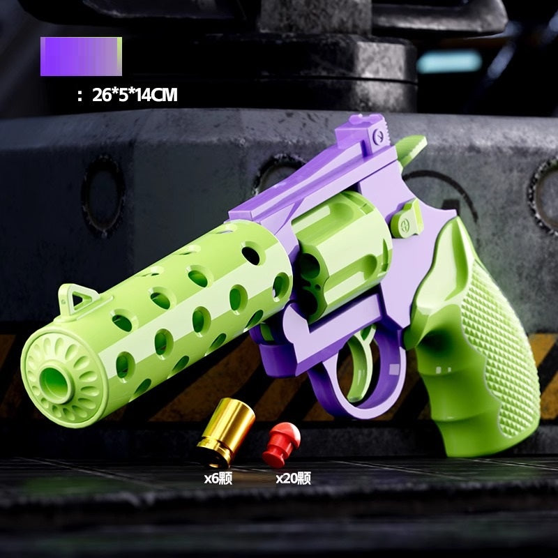 Double Action Honeycomb Revolver Toy Gun