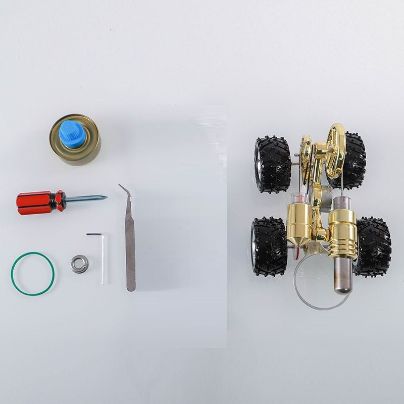 Hot Air Stirling Engine Car Model