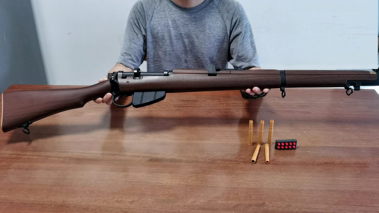 Lee Enfield Shell Ejecting Soft Bullet Toy Rifle
