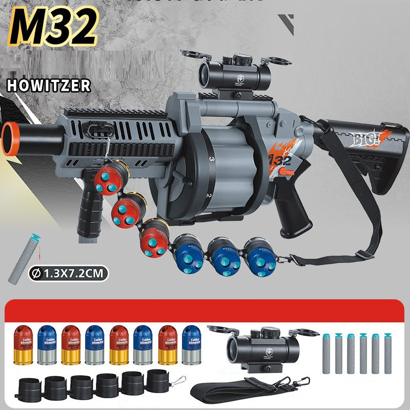M32 Soft Bullet Grenade Launcher Toy