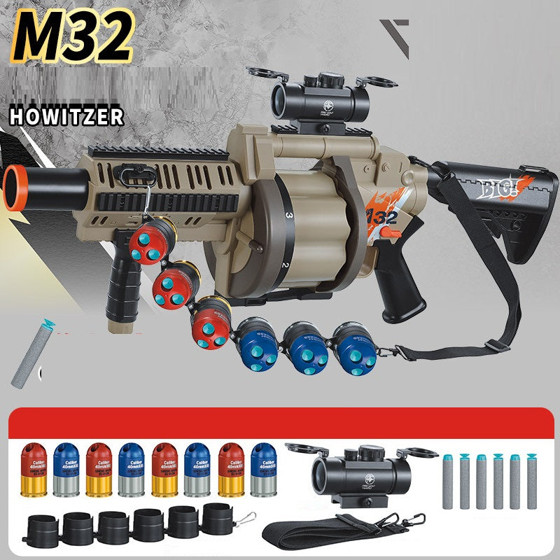 M32 Soft Bullet Grenade Launcher Toy