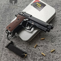 Thumbnail for Mini Beretta M92 Shell Ejection Toy Gun Keychain
