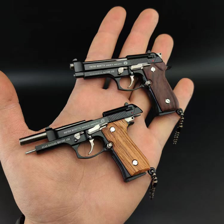 Mini Beretta M92 Toy Pistol Keychain