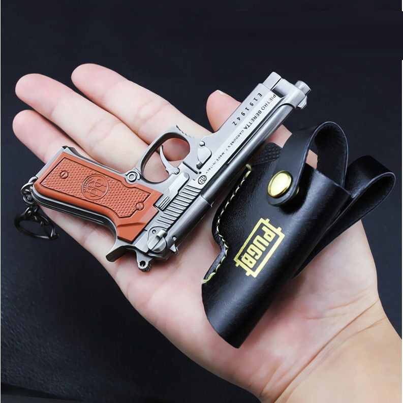 Mini R1895 Revolver P92 Toy Gun Keychain