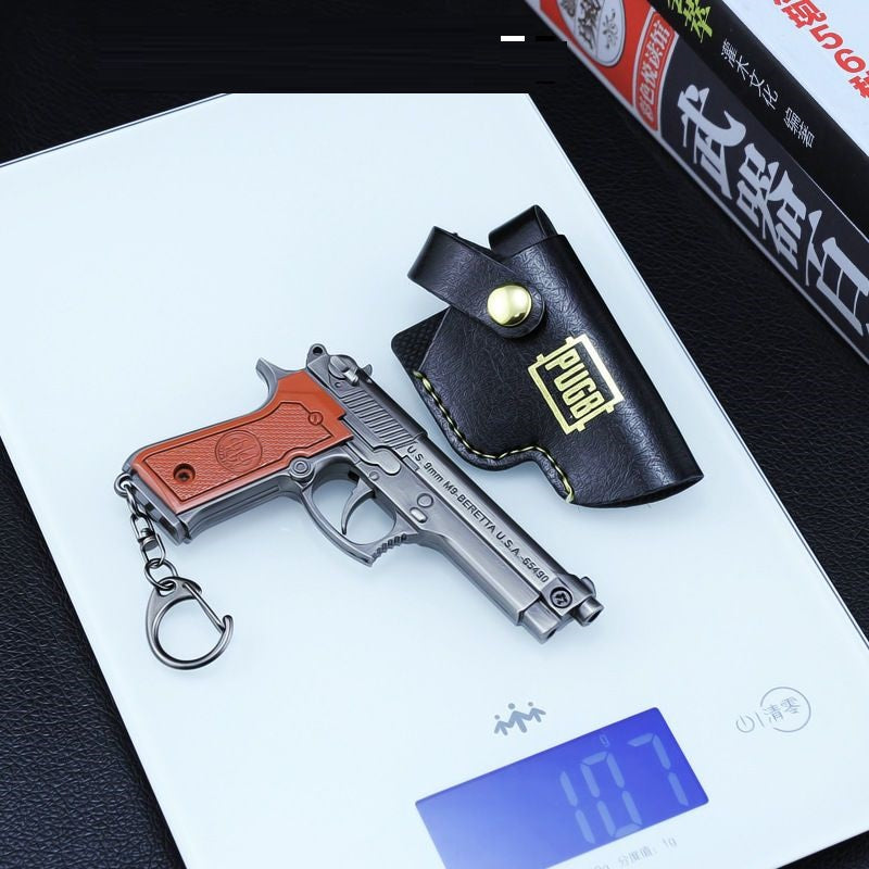 Mini R1895 Revolver P92 Toy Gun Keychain