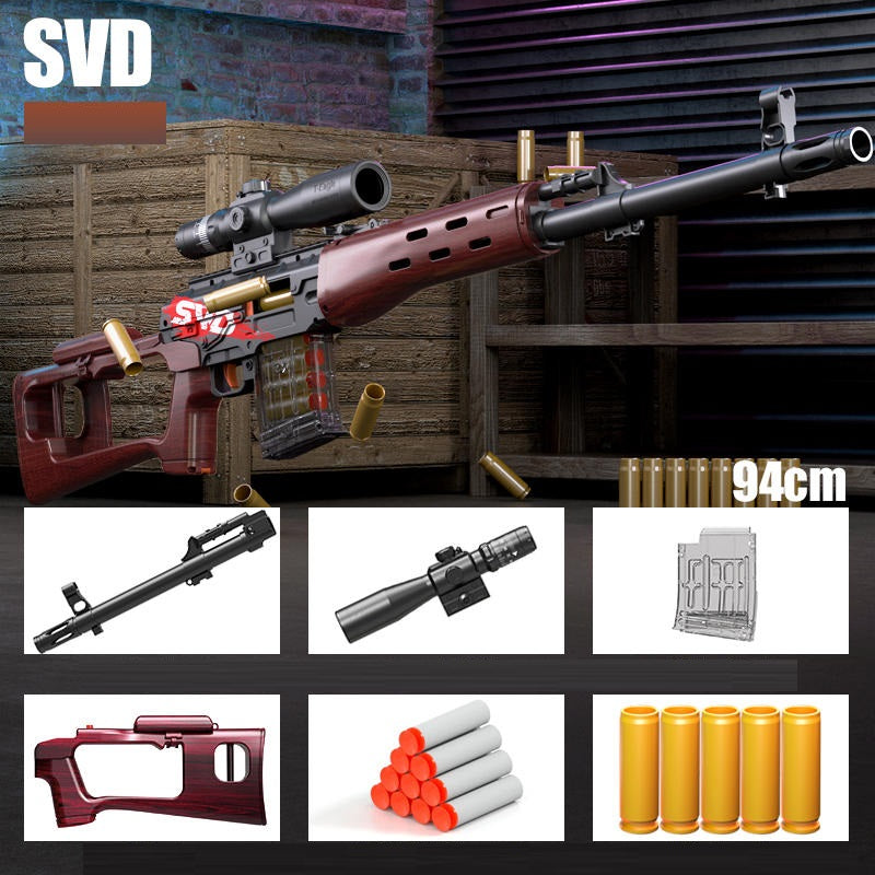 SVD Shell Ejection Soft Bullet Toy Gun