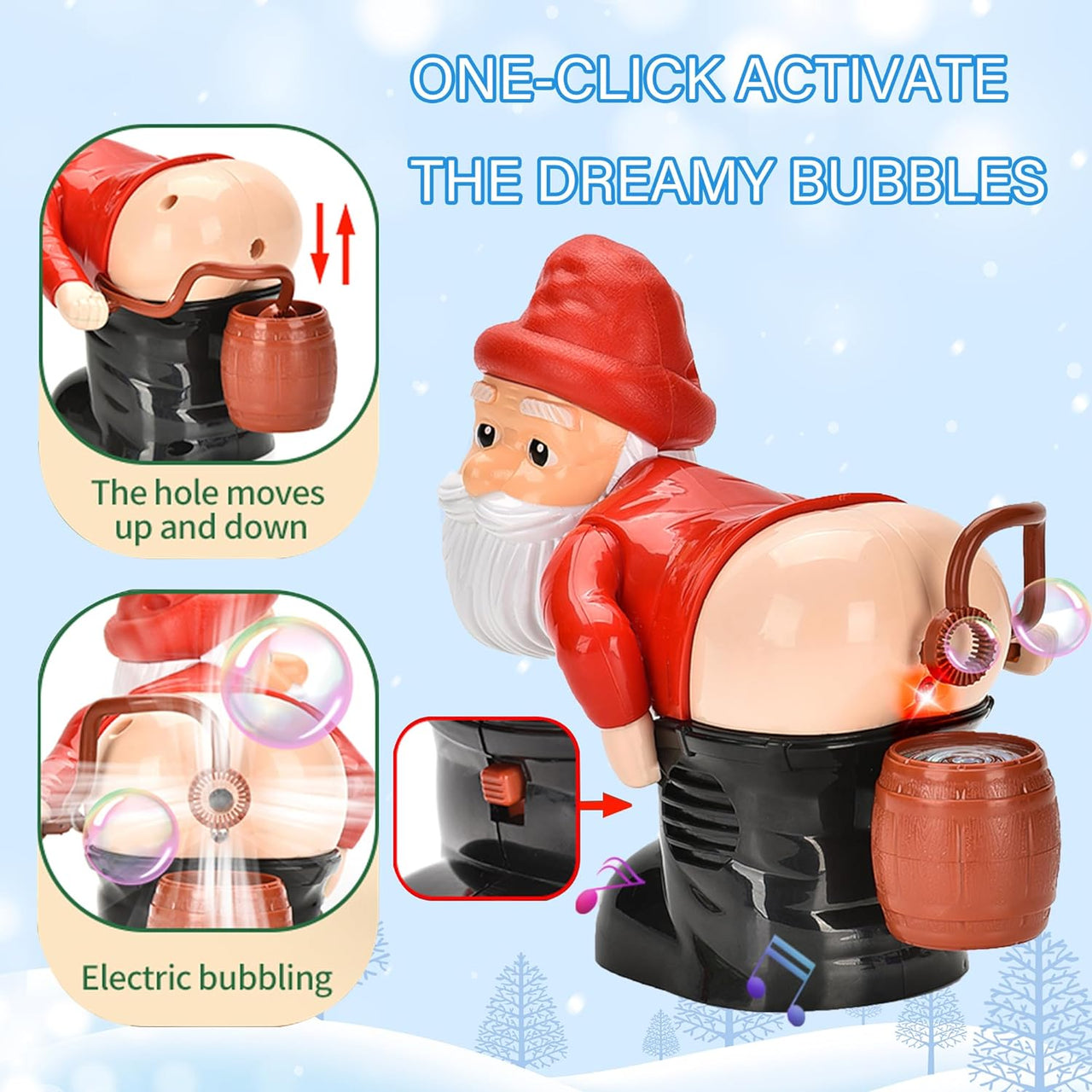 Santa Claus Fart Bubble Blower