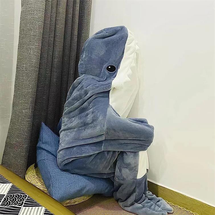 Shark Hoodie Blanket