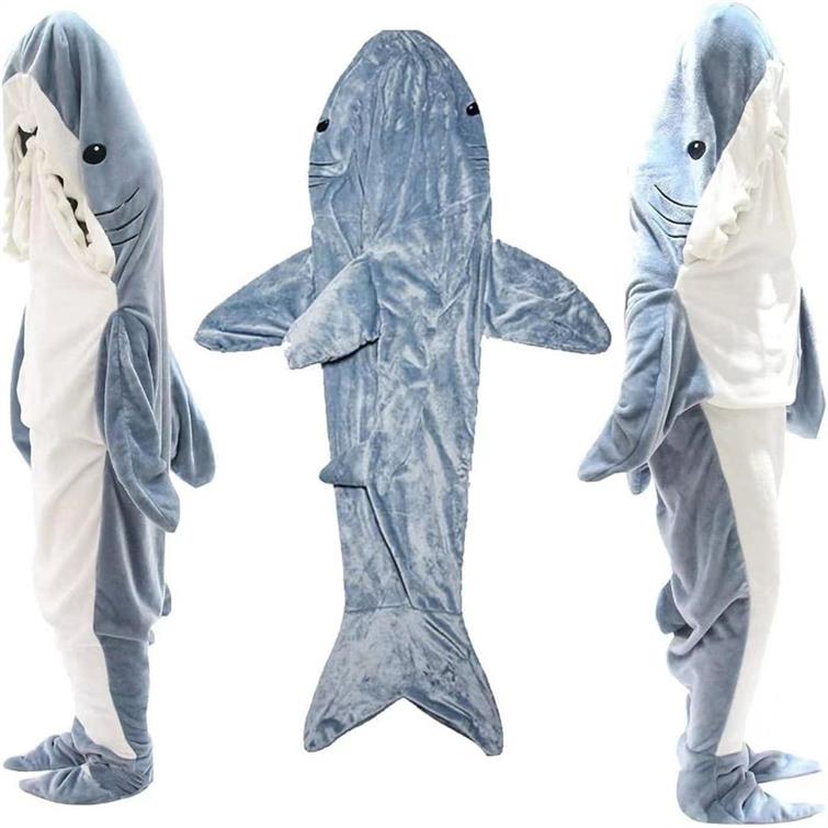 Shark Hoodie Blanket