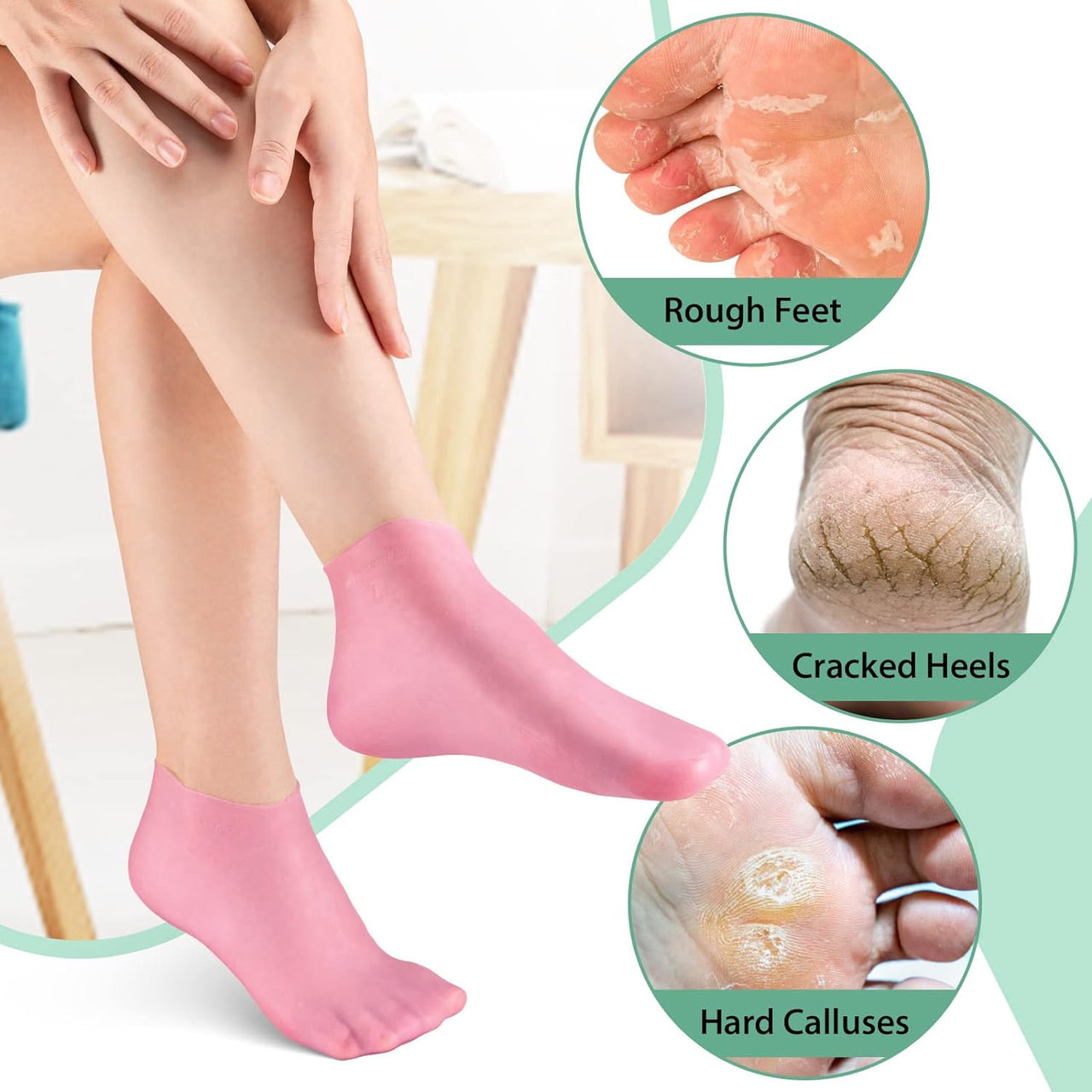 Silicone Moisturizing Socks