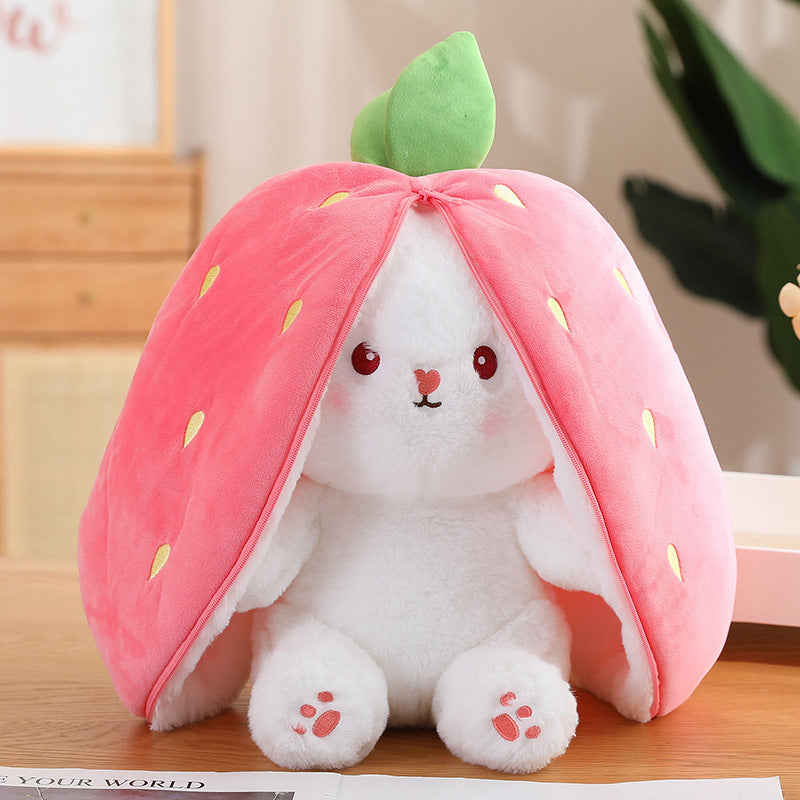 Strawberry Bunny Plush Toy