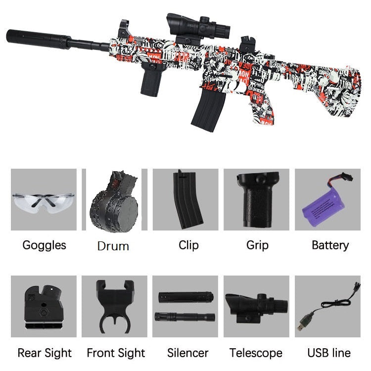 Amazon | Topsky スポンジ銃 電動 ショットガン おもちゃ M416