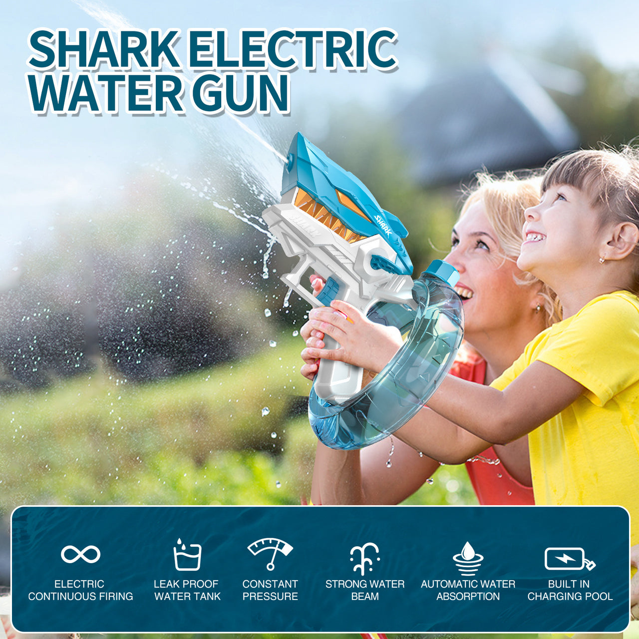 Shark Electric Water Gun Toy