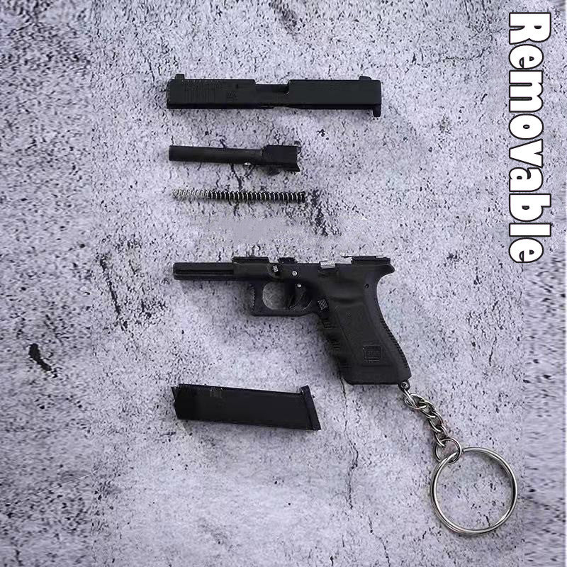 Mini Glock 17 Shell Ejection Toy Keychain