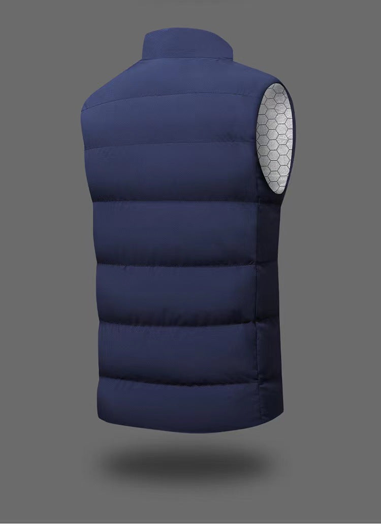 Men & Women's Heated Vest with 3 Heating Levels & 9 Heating Zones, Washable Lightweight Zip Heated Vest