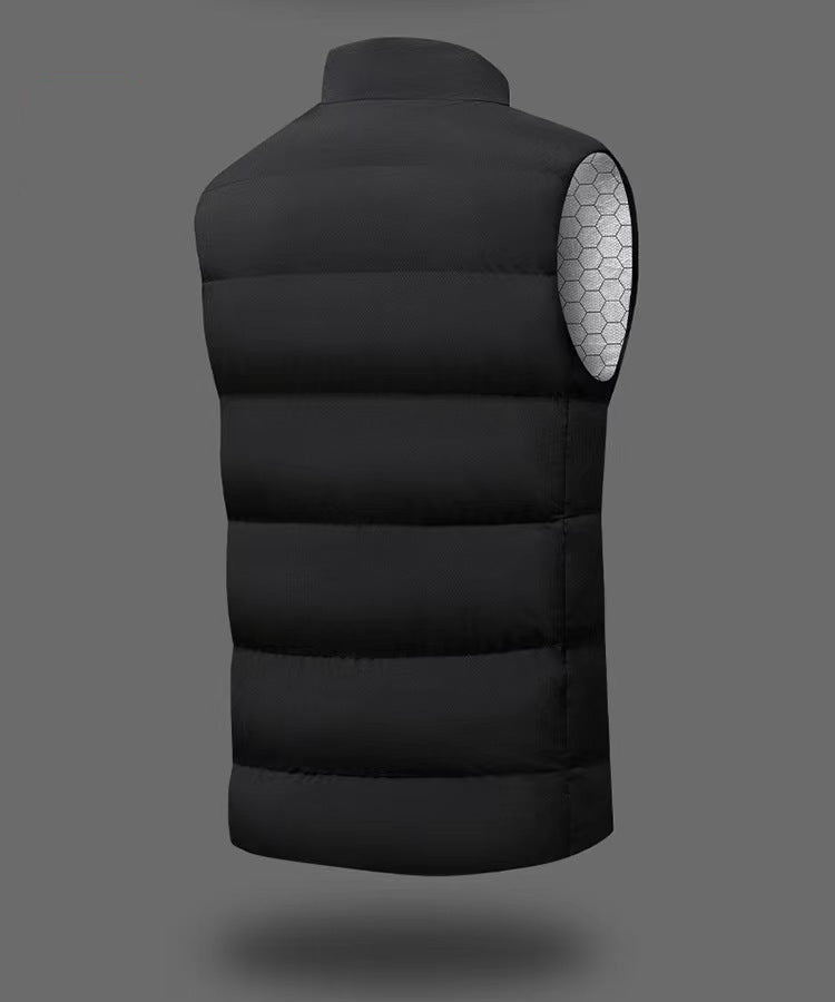 Men & Women's Heated Vest with 3 Heating Levels & 9 Heating Zones, Washable Lightweight Zip Heated Vest