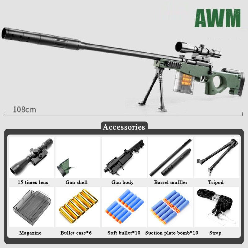 AWM 98k M24 Soft Bullet Sniper Toy