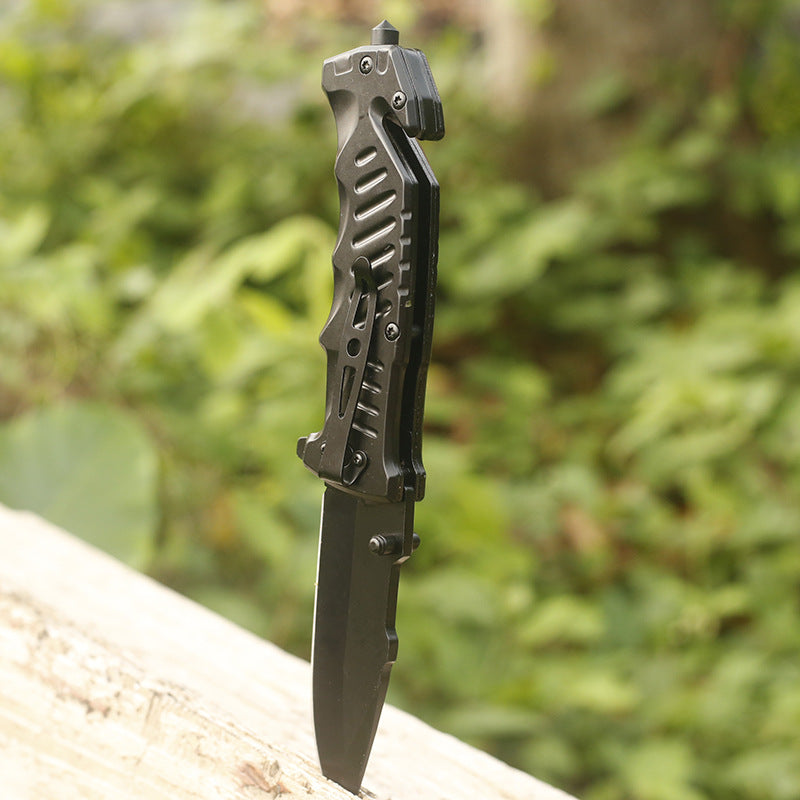 Black Cord Folding Knife