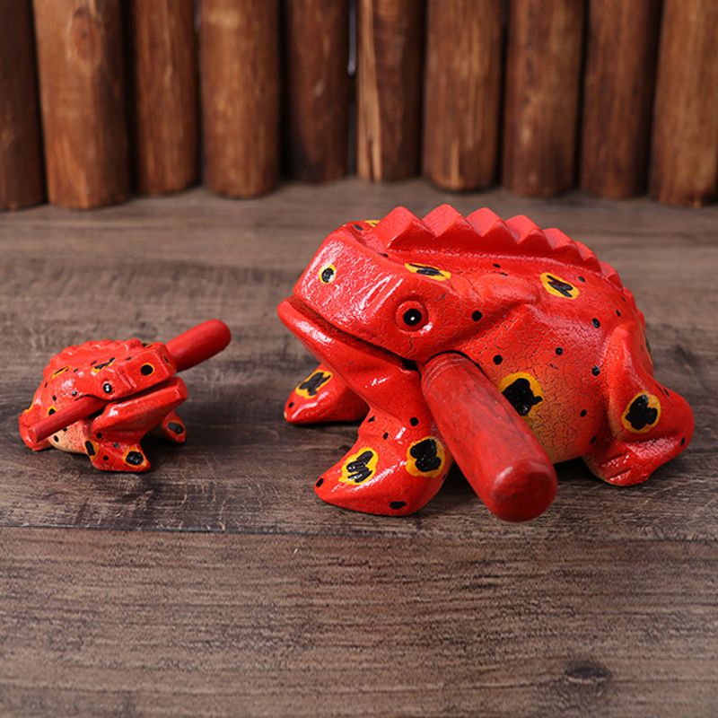 Colorful Wooden Frog Toy