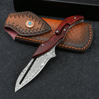 Thumbnail for Damascus Mechanical folding knife