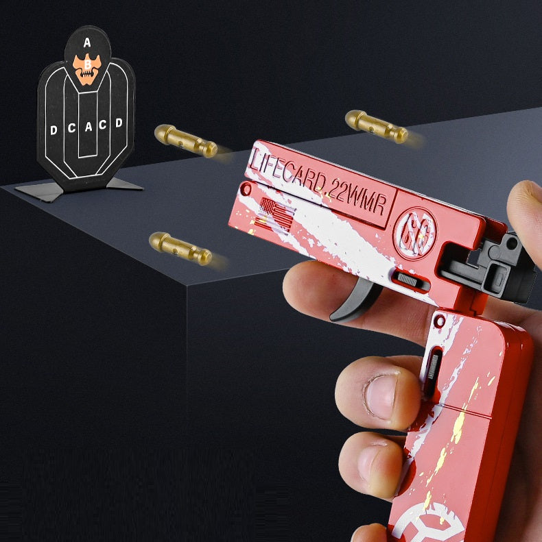 LifeCard Folding Toy Pistol