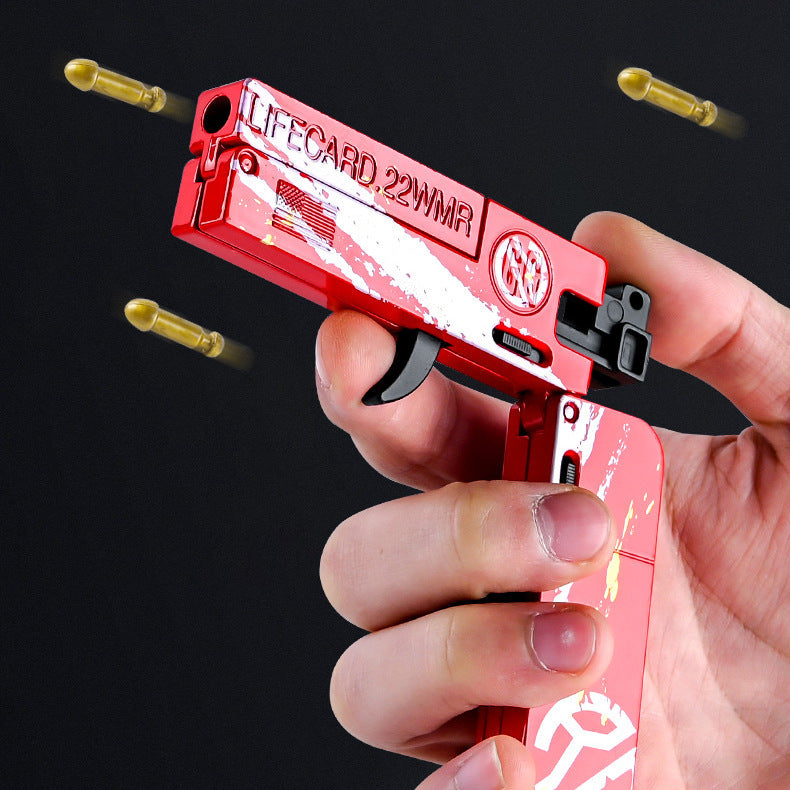 LifeCard Folding Toy Pistol