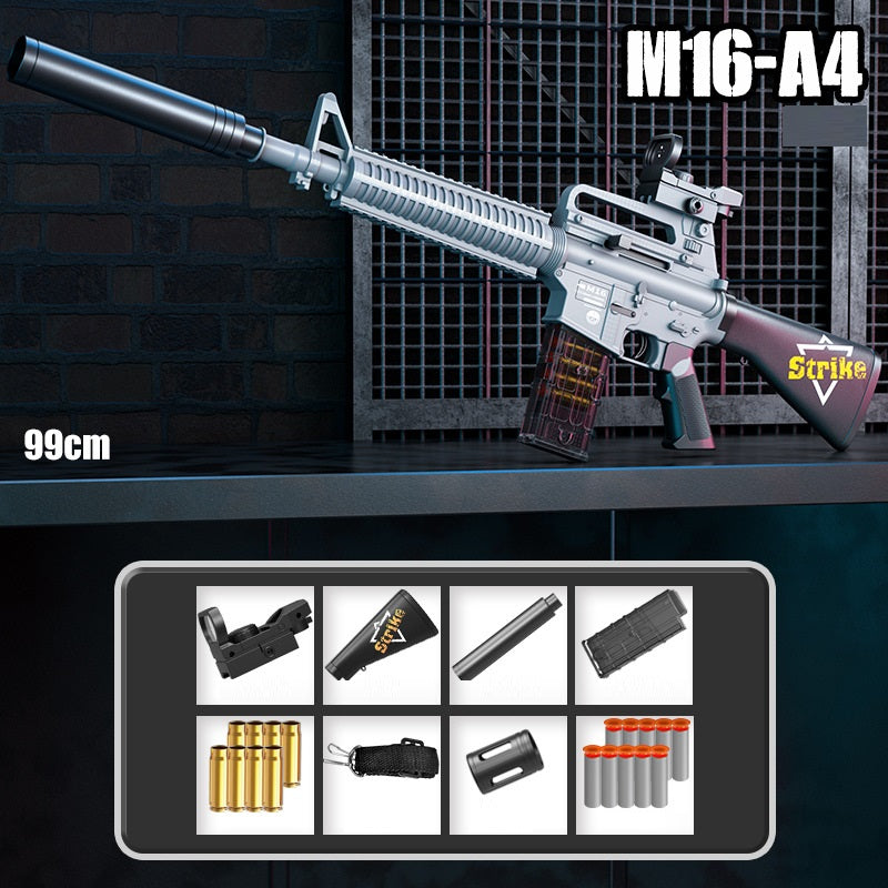 M16 Shell Ejection Soft Bullet Toy Gun