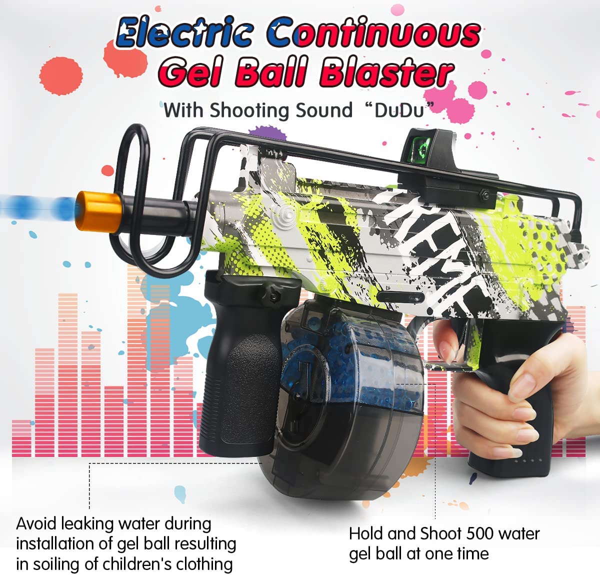 Mac 10 Electric Gel Blaster with Drum