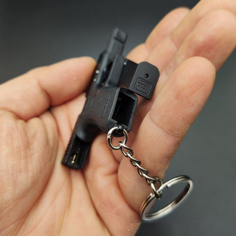 Mini Glock 17 Shell Ejection Toy Keychain