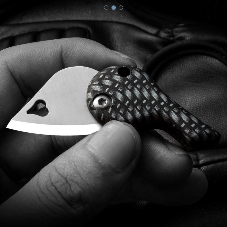 Folding Heart-Shaped Keychain Knife