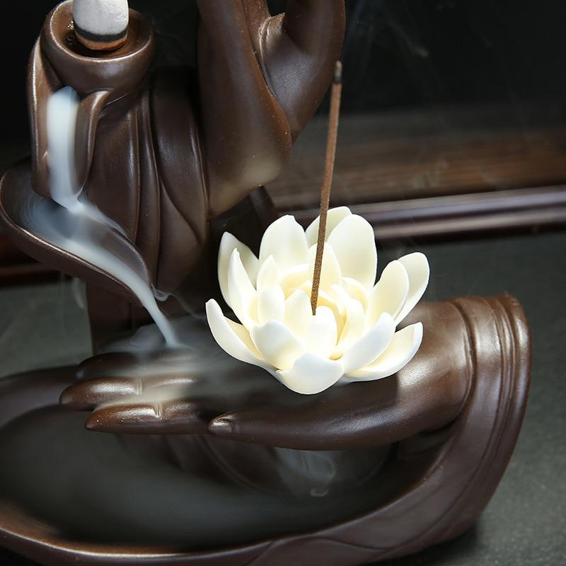 Buddha Hand Backflow Incense Burner