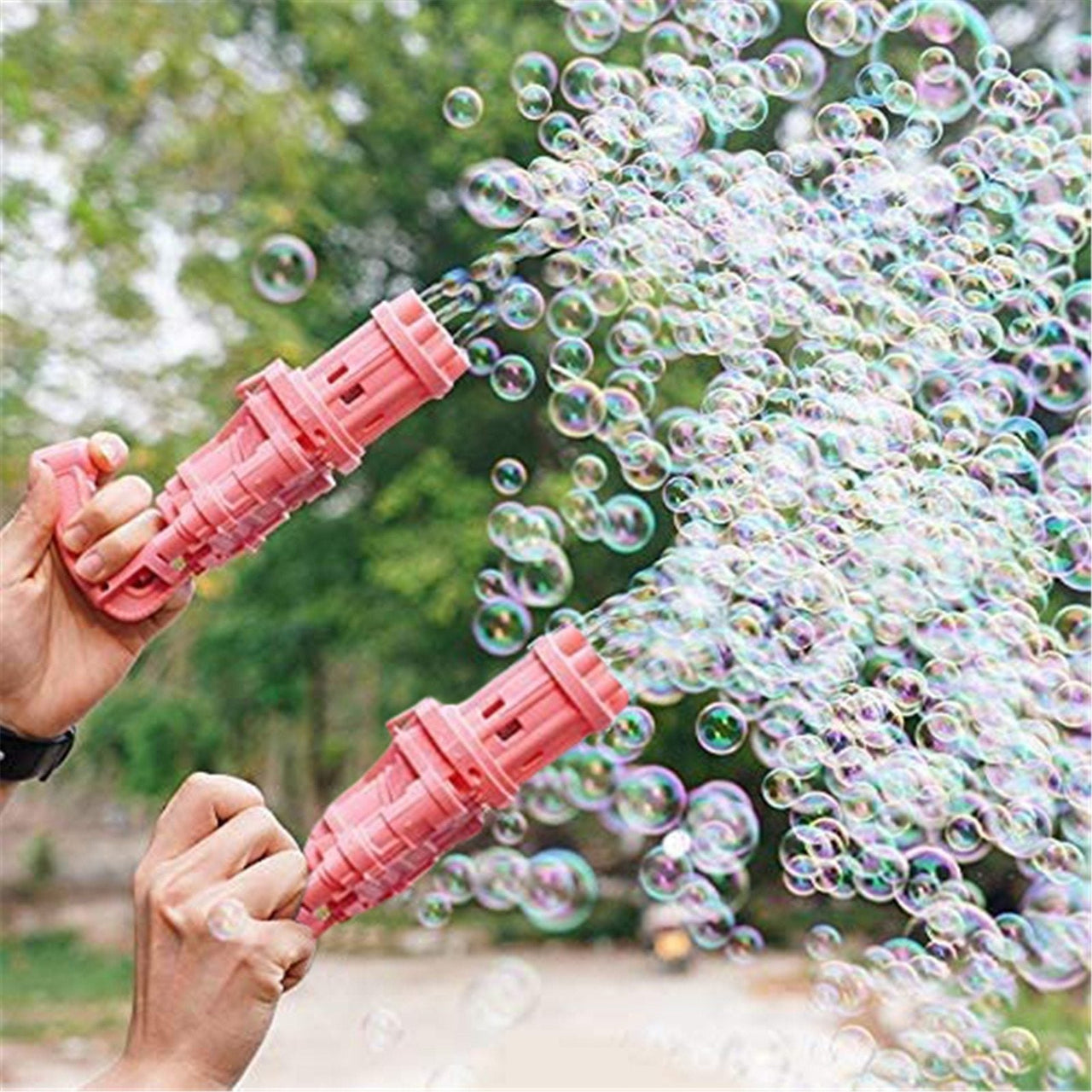 Gatling Bubble Machine with Bubble Liquid