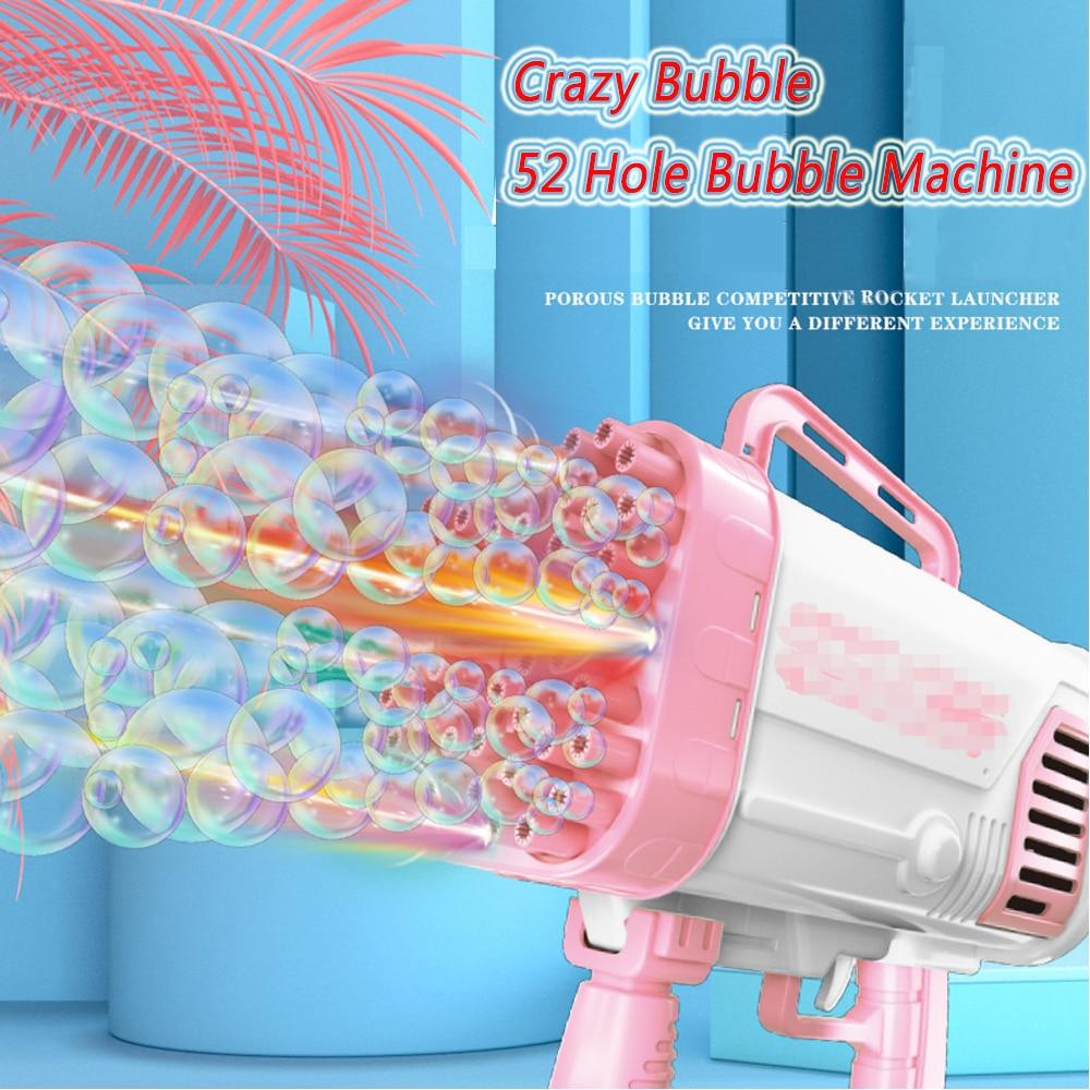 Biggest Bubble Machine with Lights - 52 Holes