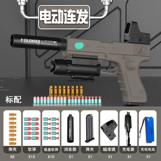 G***k M1911 Electric Shell Ejection Soft Bullet Toy