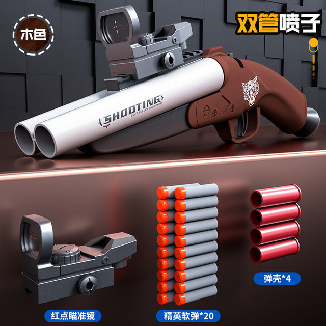 HDS68 Double Barrel Soft Bullet Shotgun Toy