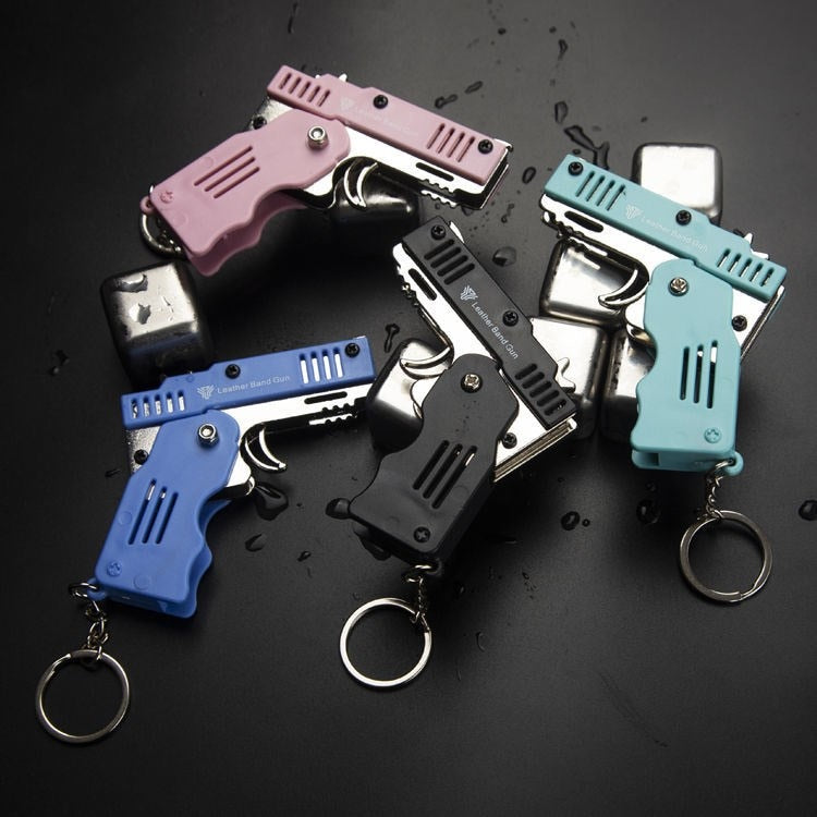 Mini Folding Rubber Band Gun