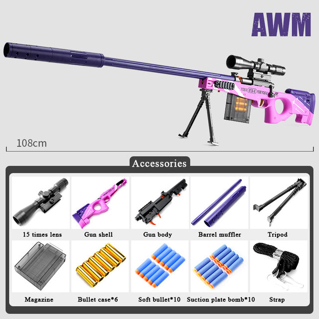 AWM 98k M24 Soft Bullet Sniper Toy