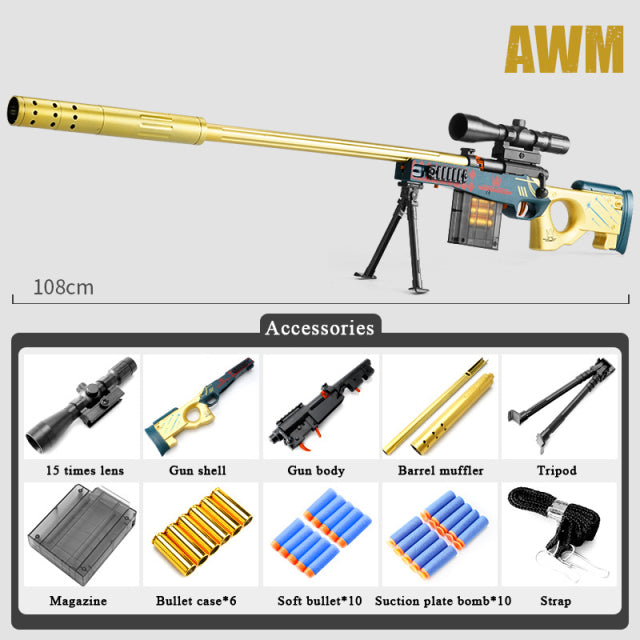 AWM 98k M24 Soft Bullet Sniper Toy