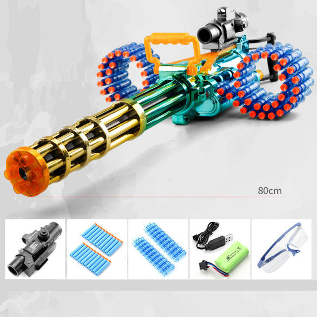 M134 Minigun Gatling Soft Bullet Toy