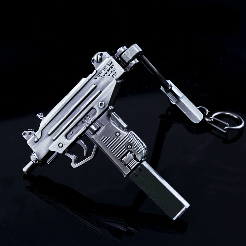 Mini UZI Submachine Keychain