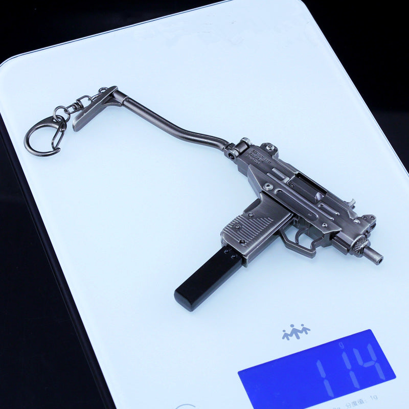 Mini UZI Submachine Keychain